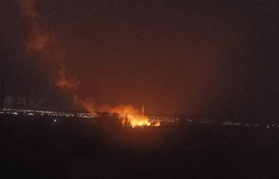 SIRIA. LE FORZE ISRAELIANE BOMBARDANO UN VILLAGGIO SIRIANO VICINO ALLE ALTURE DEL GOLAN OCCUPATE