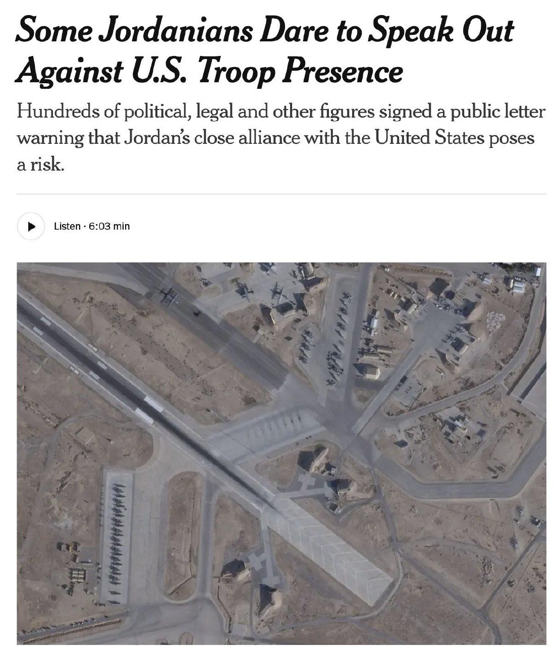 IN GIORDANIA MONTA LA RABBIA CONTRO LA PRESENZA DI BASI MILITARI USA IN GIORDANIA MONTA LA RABBIA CONTRO LA PRESENZA DI BASI MILITARI USA