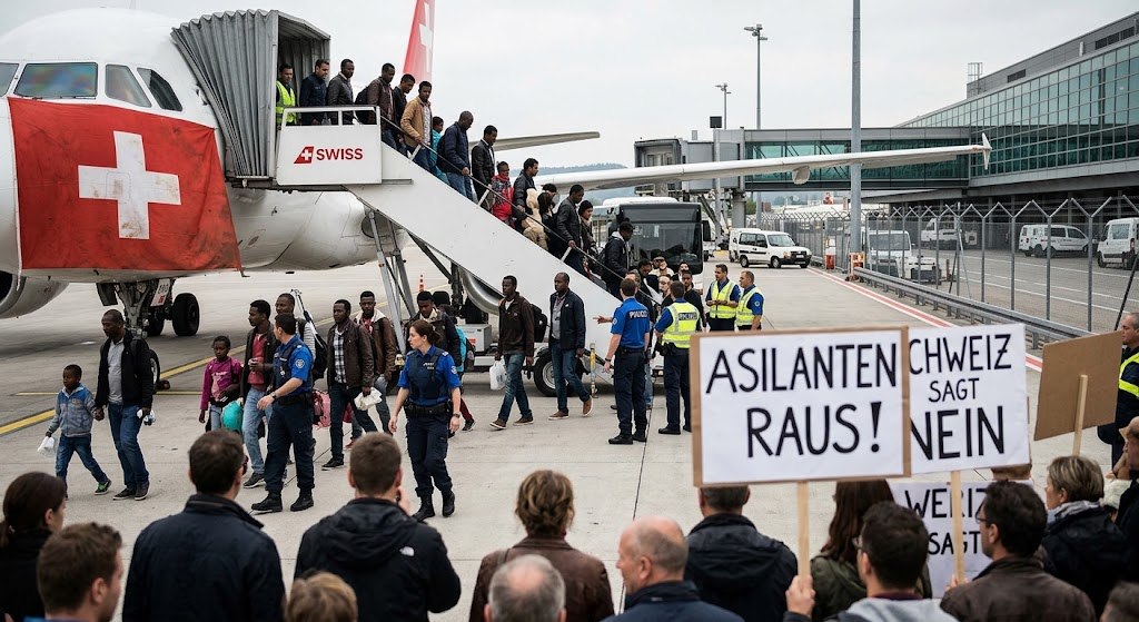 LA SVIZZERA DICE “ASILANTEN RAUS!”