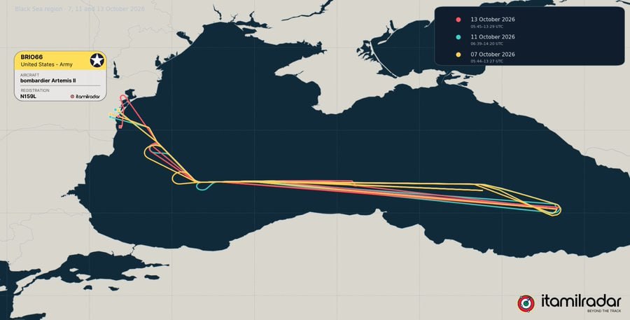 LE MISSIONI AMERICANE DI RICONOSCIMENTO NEL MAR NERO PROSEGUONO