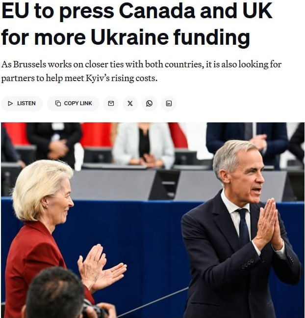 L’UE CERCA FINANZIAMENTI AGGIUNTIVI PER L’UCRAINA AL DI FUORI DELL’EUROPA
